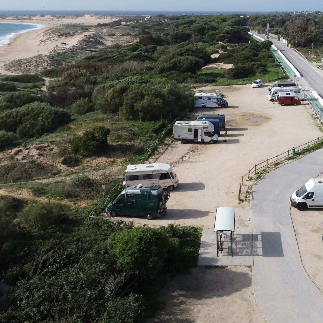 Parkplatz Kitespot – Los Canos de Meca