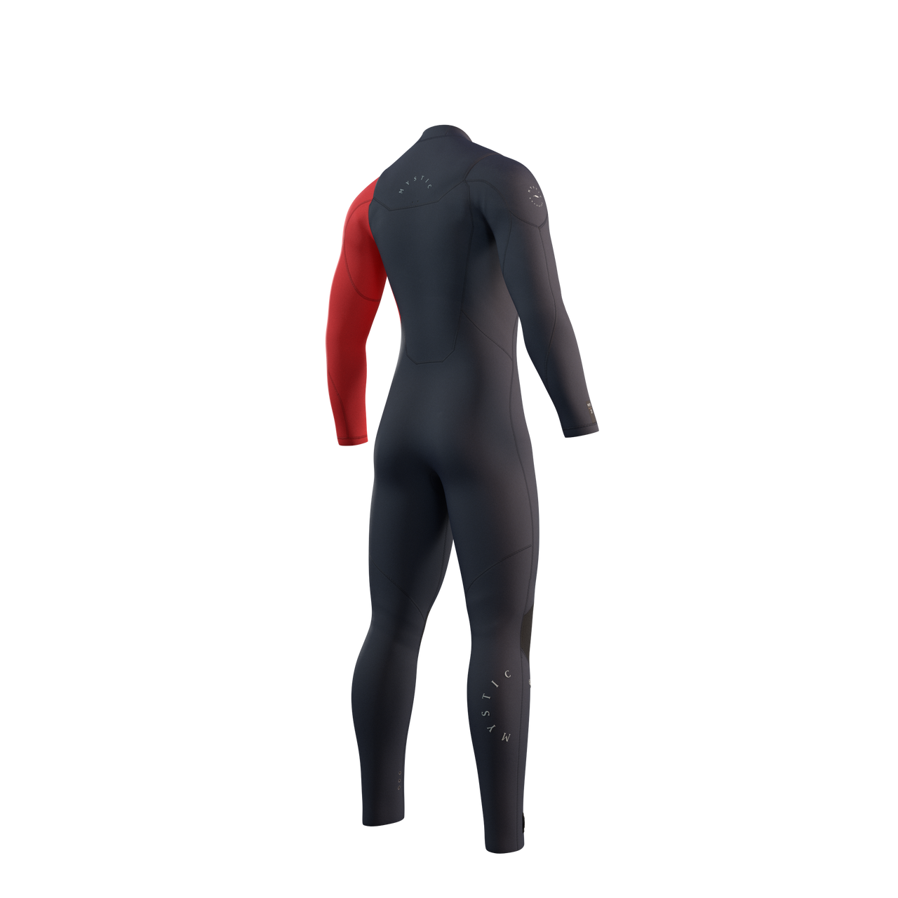 Mystic Marshall Fullsuit 5/3mm Fzip 2023 navy red von hinten