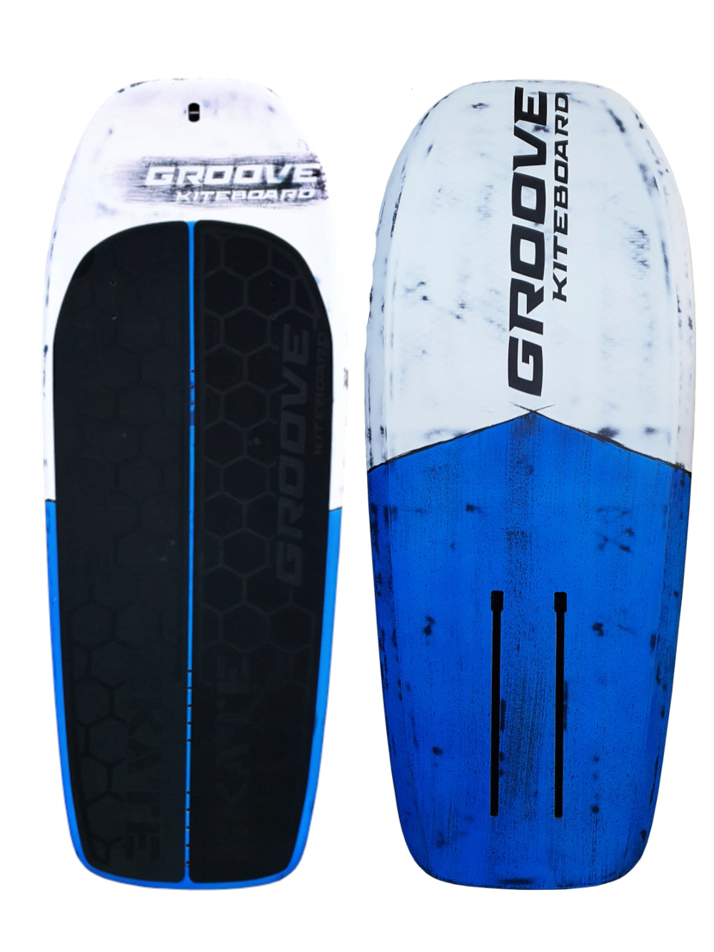 Skate Carbon Foilboard in Weiß mit blauen Akzenten – Ocean Breeze Design