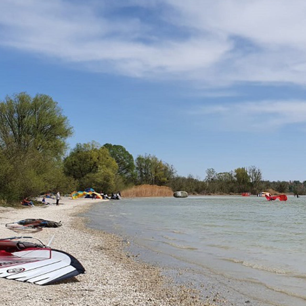 Kitesurfen und Wingen in Eching am Ammersee