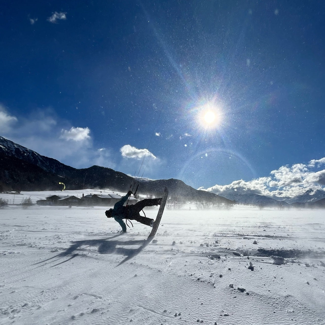 Snowkitecamp am Reschensee - Snowkiten lernen