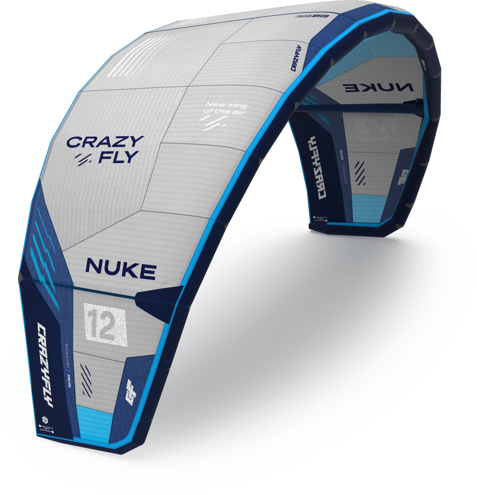 CrazyFly Nuke 2027 Kite Gegenseite mit CrazyFly-Schriftzug