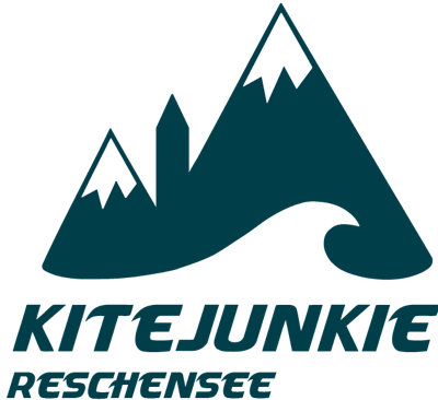 Logo Kitejunkie Reschensee Kitesurfen lernen